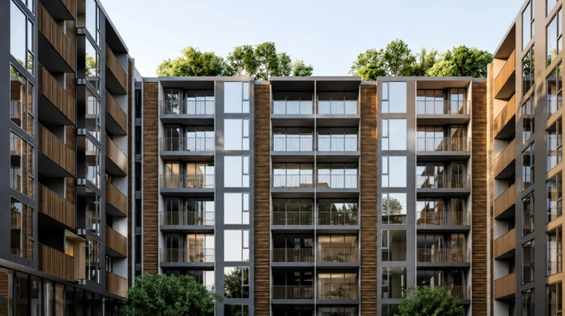 The GENS by Botanica — the residence and its entrance courtyard