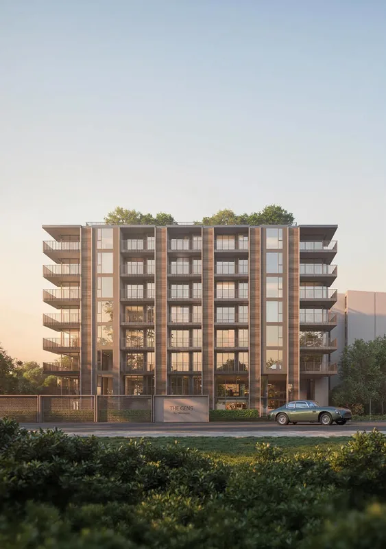 The GENS by Botanica: edificio de ocho plantas con jardín en la cubierta, Bang Tao